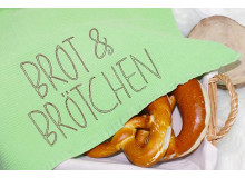 Stickdatei - Brot Liebe - Schriftzug Brot & Brötchen
